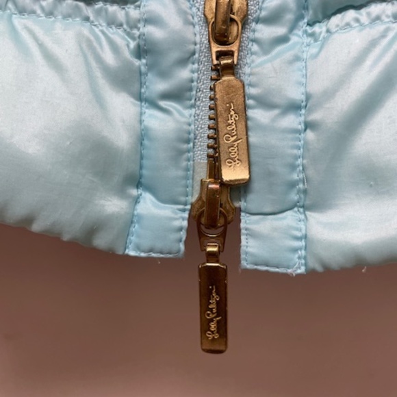 Lilly Pulitze Elyn Down Vest Blue Puffer Vest - Picture 6 of 12